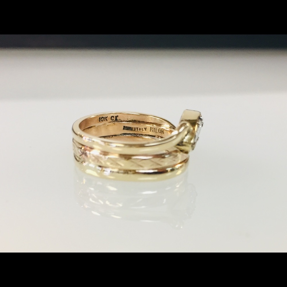Gold and Diamond Snake ring - Picture 5 of 7